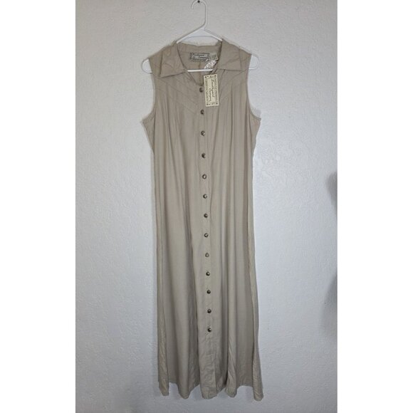 Southwest Canyon Dresses & Skirts - Southwest Canyon Womens Button Down Collared Dress Lace Up Back Sleeveless XL